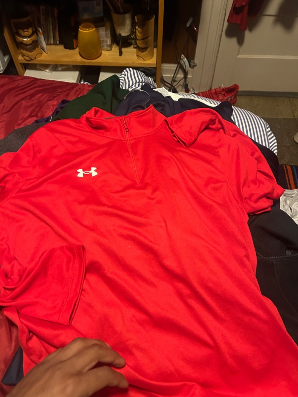 Under Armour Red Half-Zip Training Top
